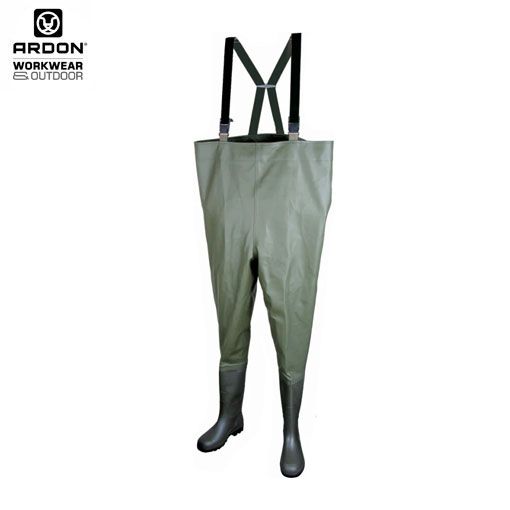 Slika Ribičke čizme PVC s naramenicama ARDON®CHEST WADERS OB, zelene