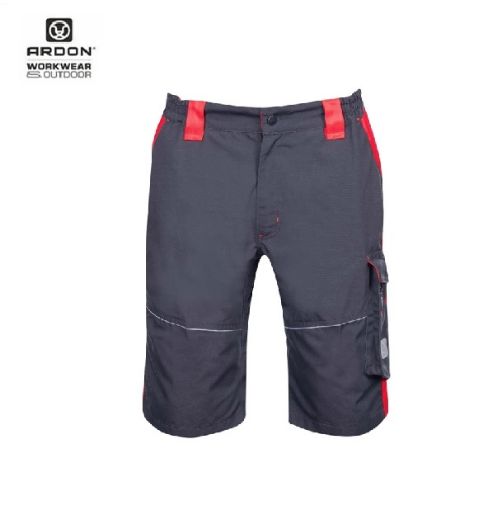 Slika Kratke radne hlace ARDON®NEON sivo-crvene