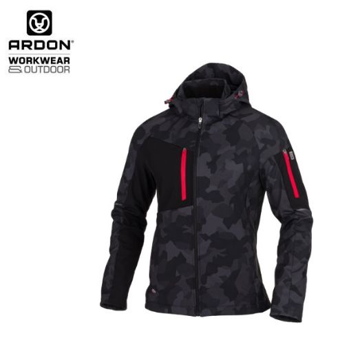 Slika Softshell jakna  ARDON®CREATRON® camo crna