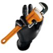Slika Rukavice GRIPPAZ® 24A nitrilne crne