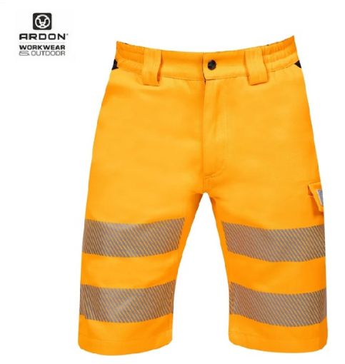 Slika Radne hlače kratke ARDON®SIGNAL+ narančasto-crne
