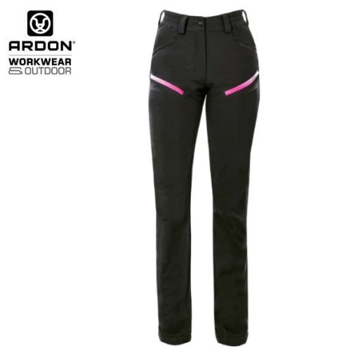 Slika Ženske softshel hlače ARDON®CREATRON® crno-roze