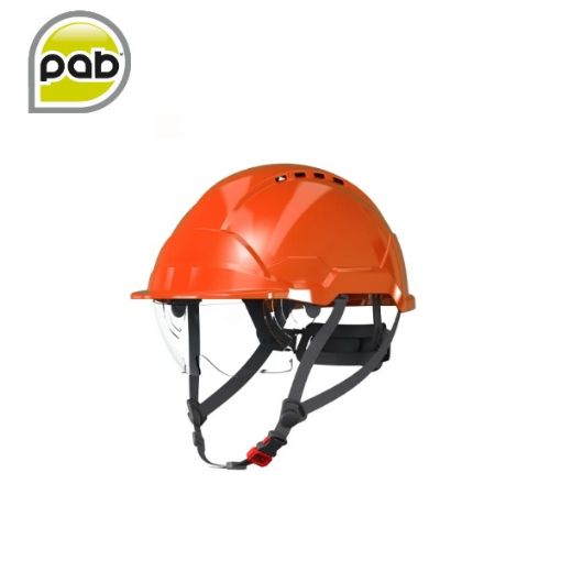 Slika Zaštitna kaciga PAB WH1-0 s integriranim vizirom narančasta