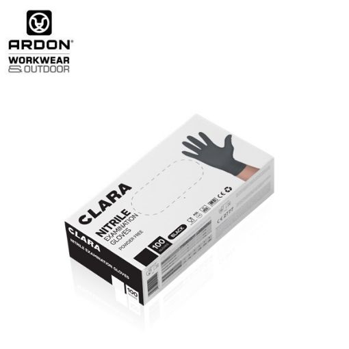 Slika Rukavice CLARA®black nitrilne crne (100/1)